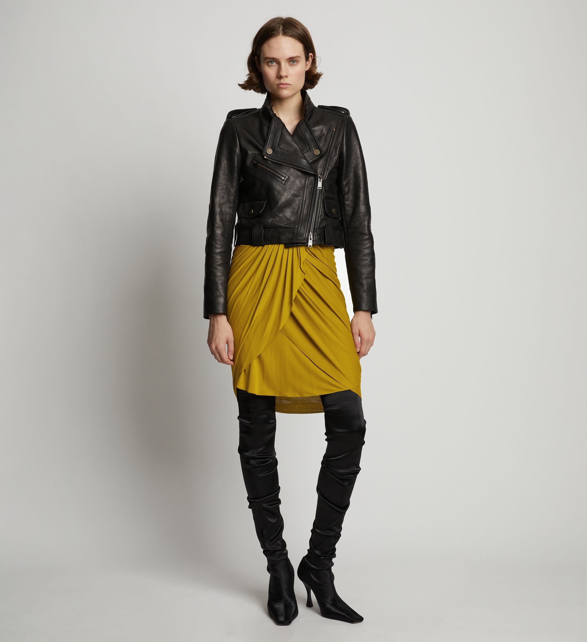 Jersey pleated mini skirt - 2