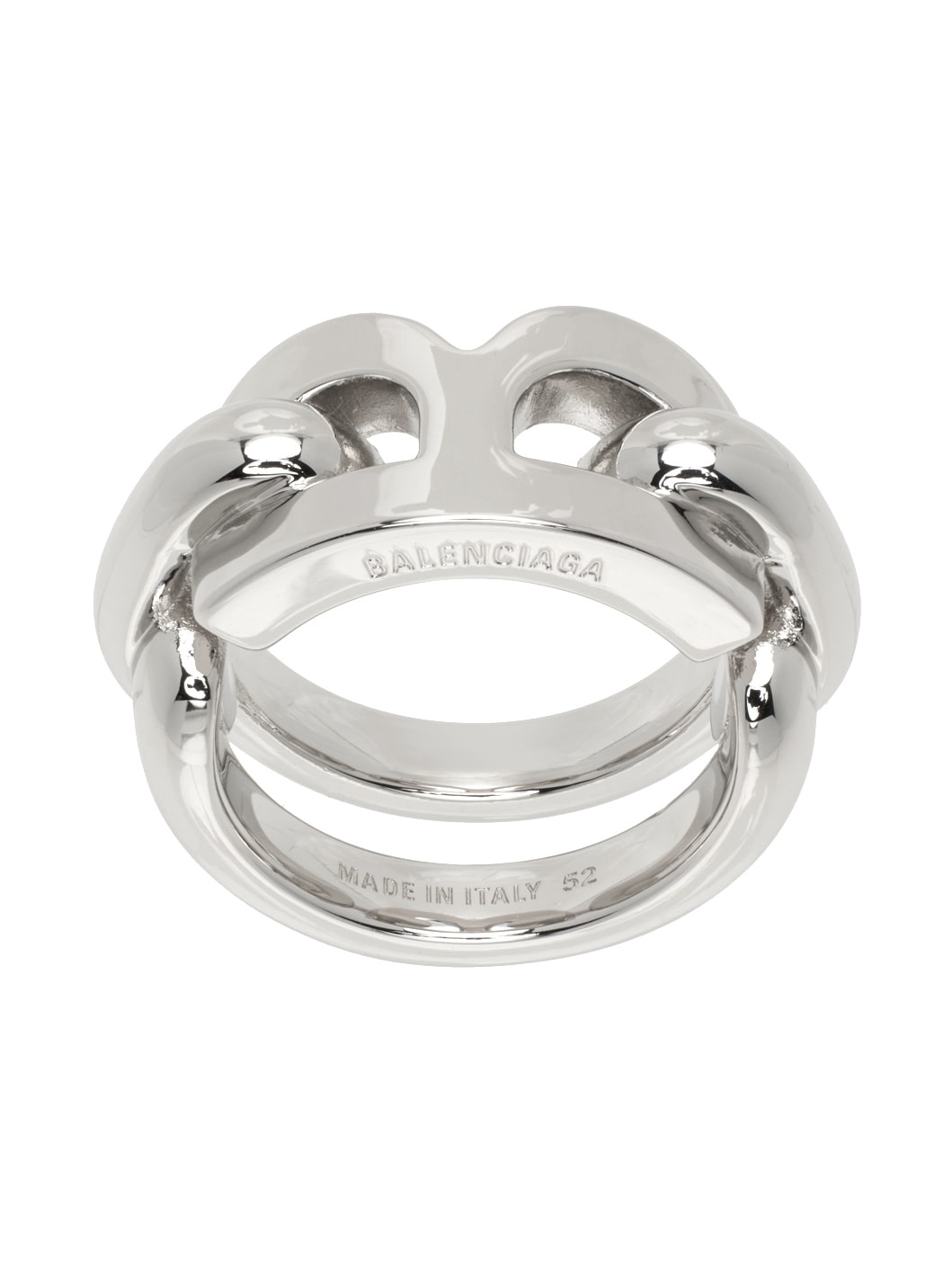 Silver B Chain 2.0 Ring - 1