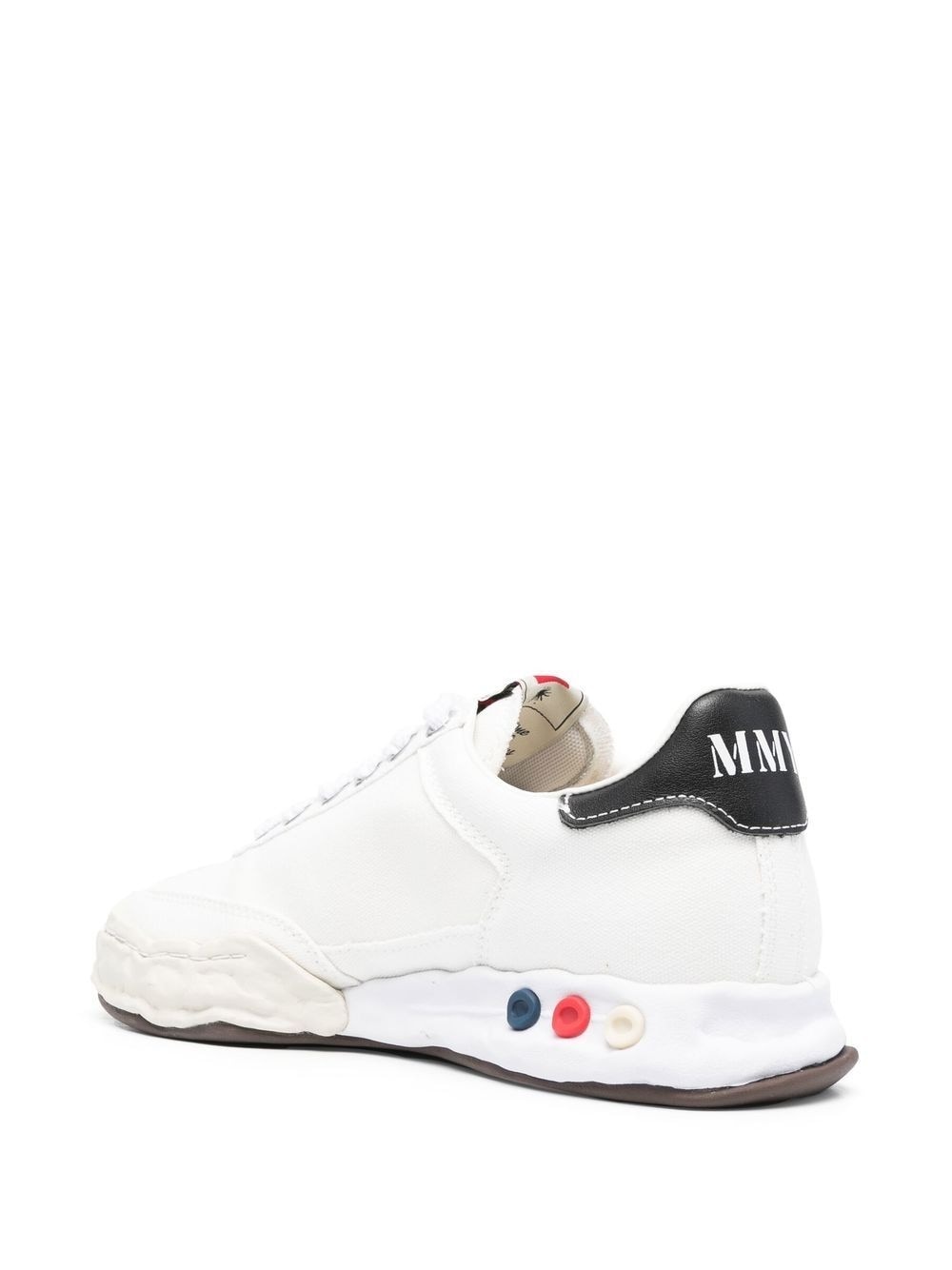 logo-print lace-up sneakers - 3