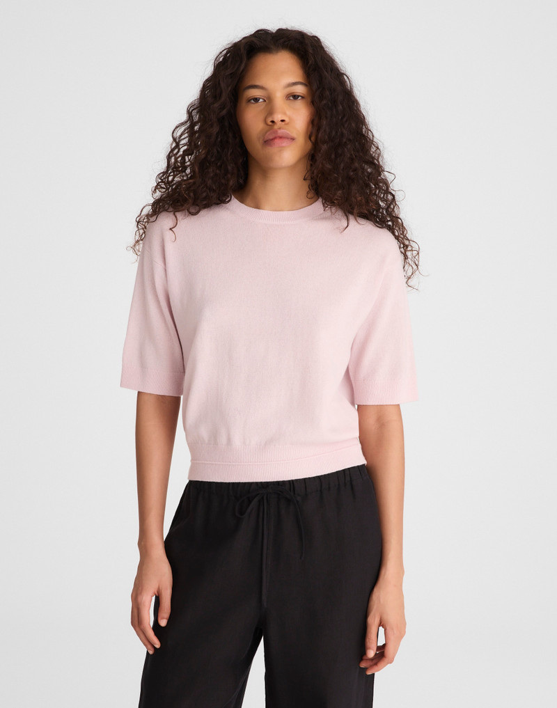 Relaxed Sweater Tee in 100% Cashmere 2