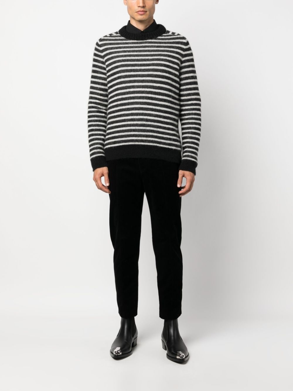 zip-pocket straight trousers - 2