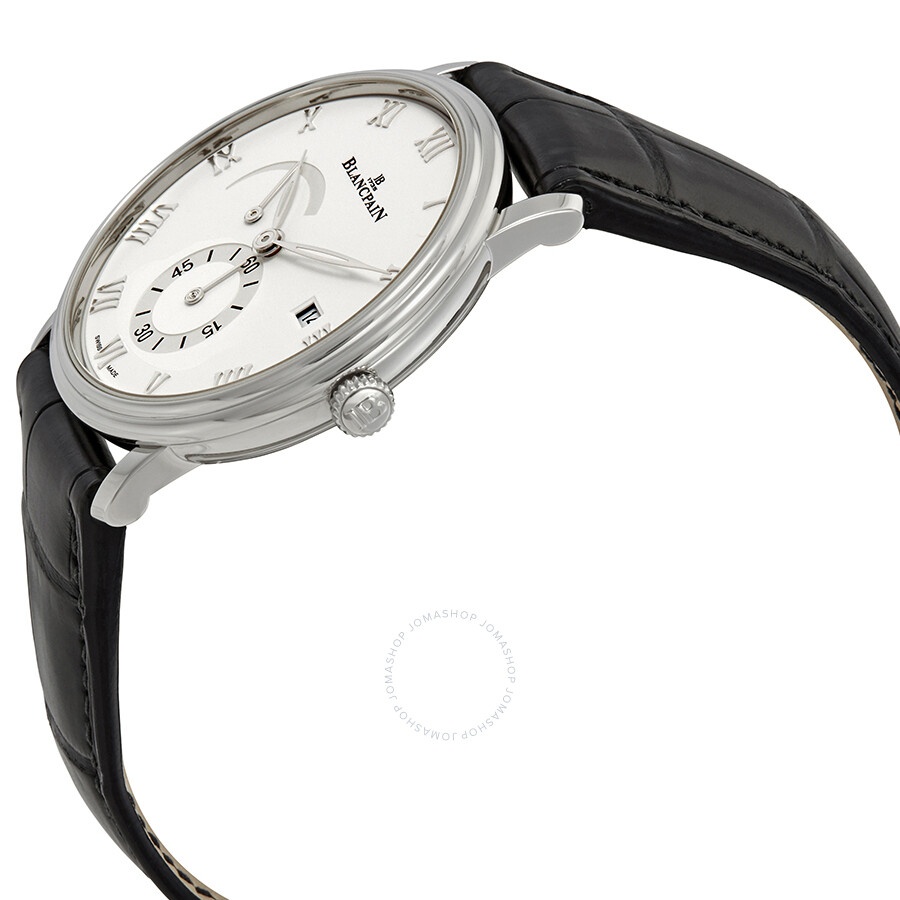 Blancpain Villeret White Dial Black Leather Men's Watch 6606A-1127-55B - 2