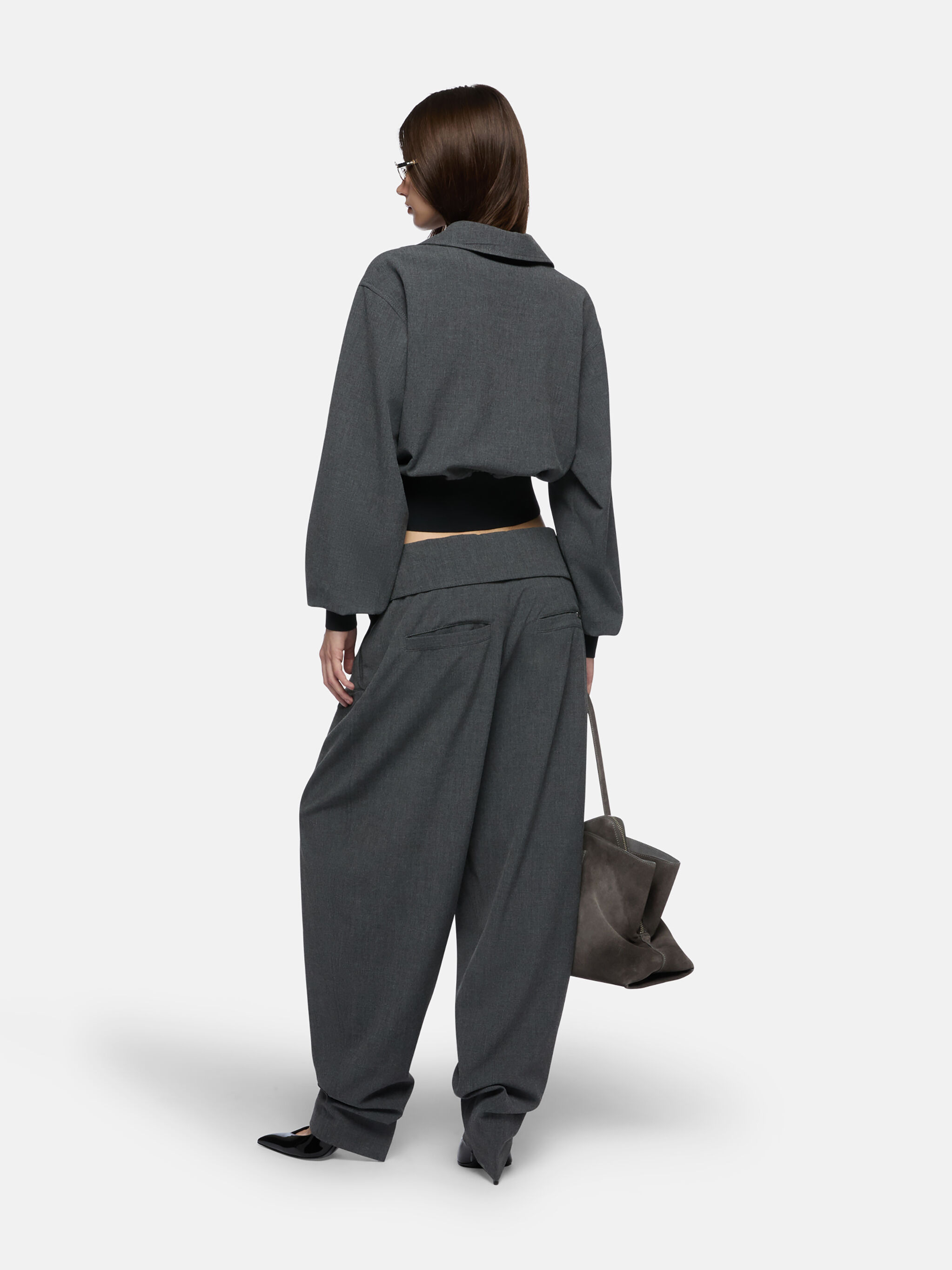 GREY LONG PANT - 3