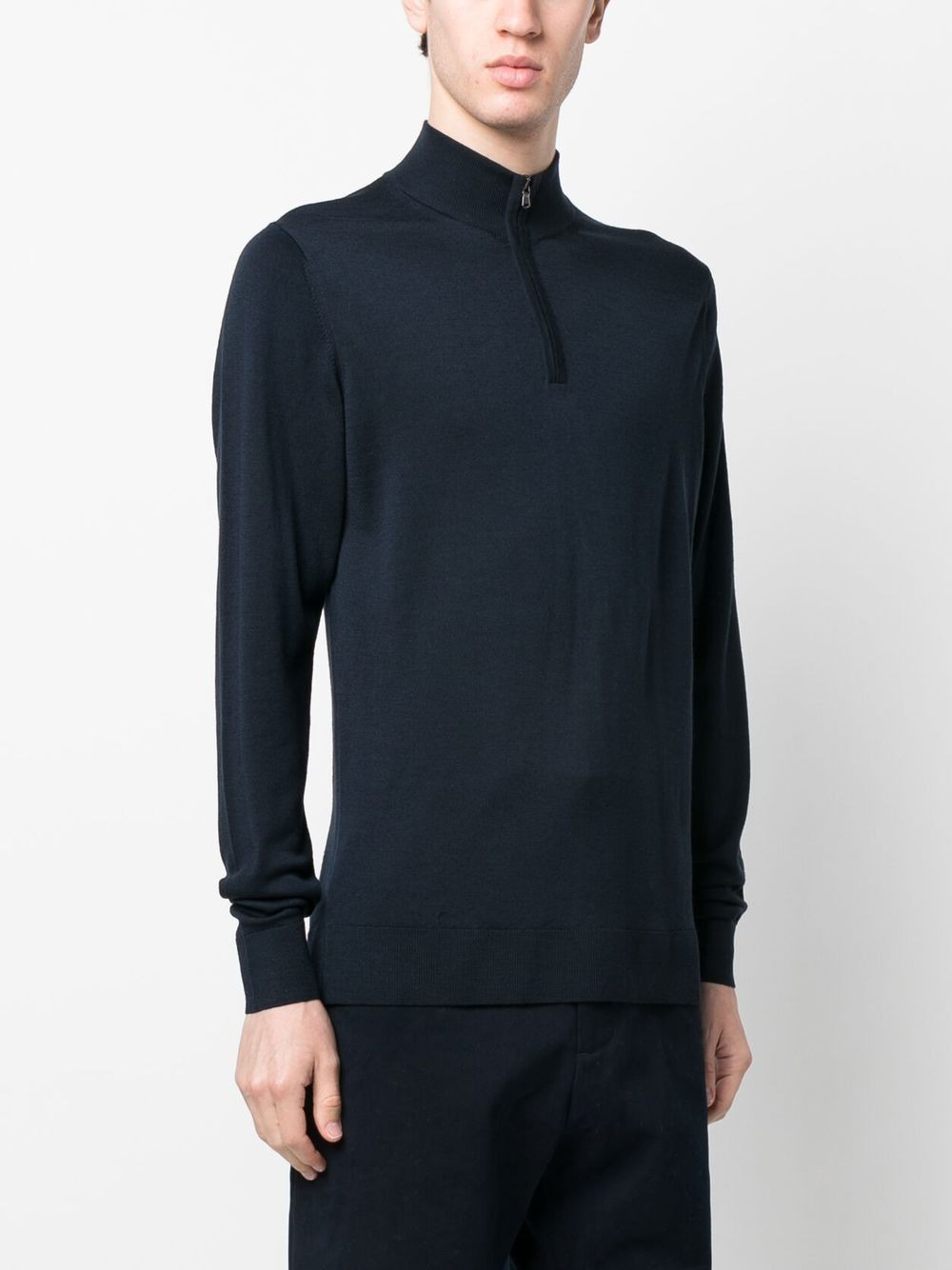 high-neck long-sleeve jumper - 3