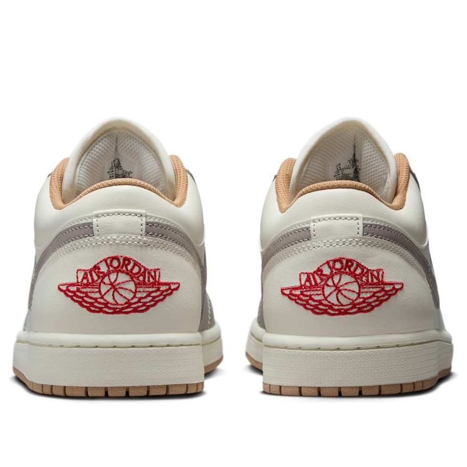 Air Jordan 1 Low 'Sail Fire Red College Grey' 553558-169 - 5