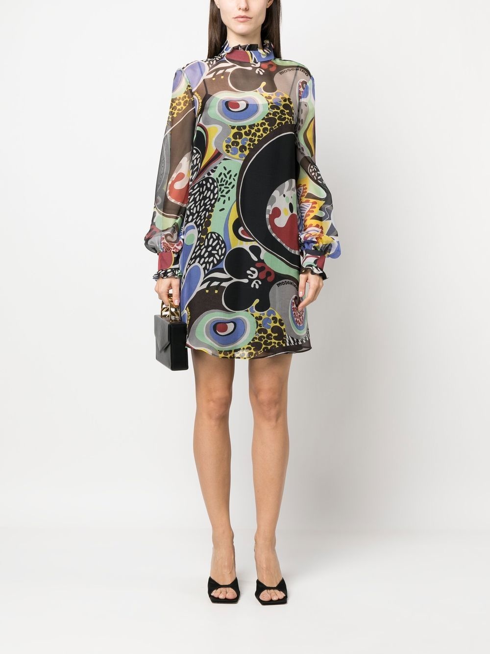 floral-print shift dress - 2
