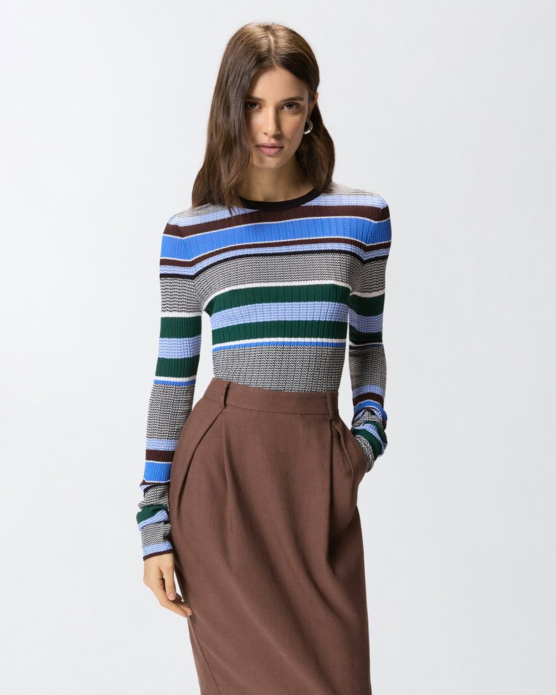 MULTICOLOURED STRIPED SWEATER 3