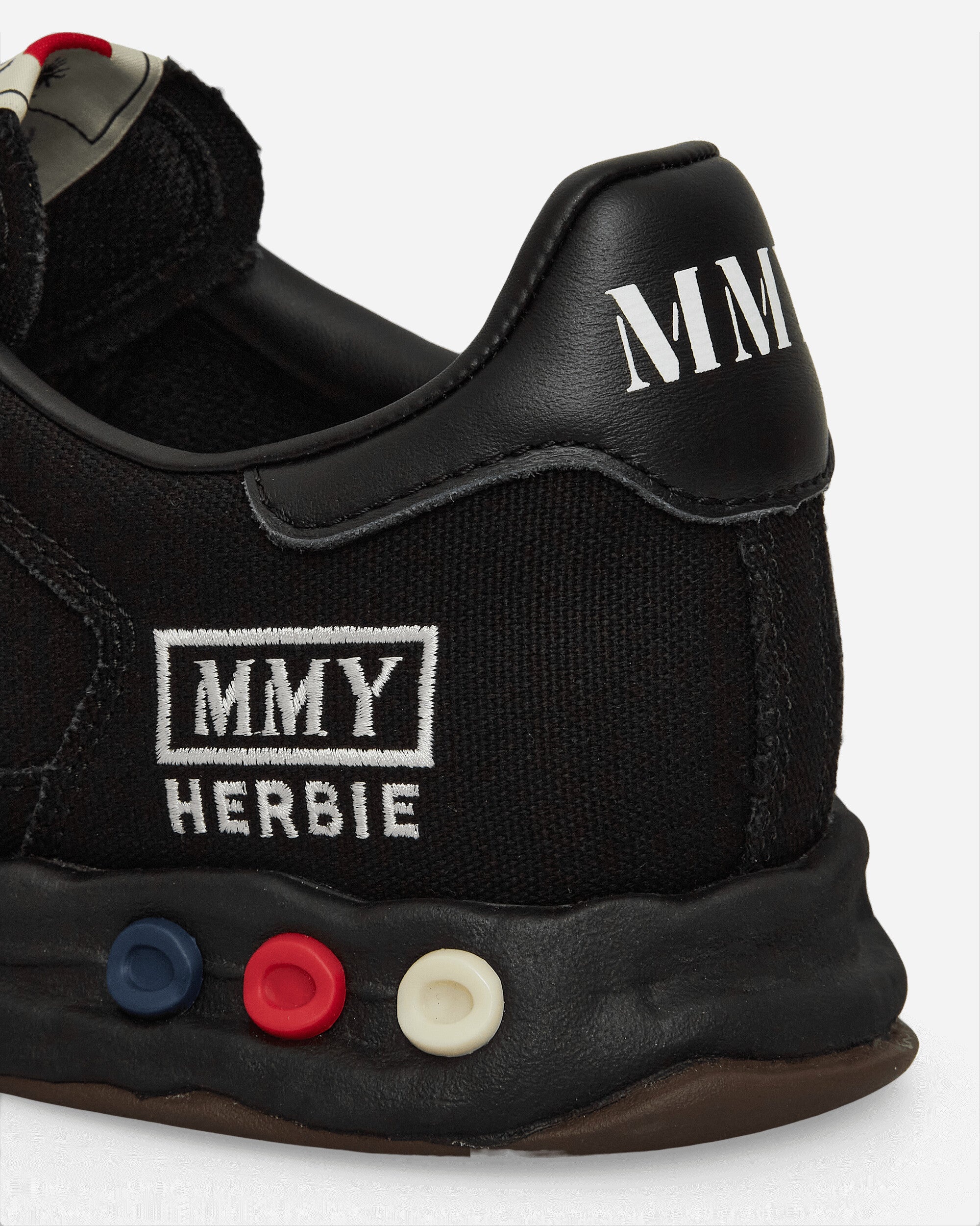 Herbie OG Sole Over-Dyed Canvas Low Sneakers Black - 6