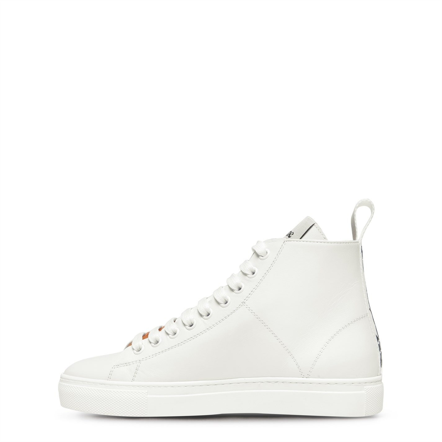 LEATHER HIGH TOP TRAINERS - 8