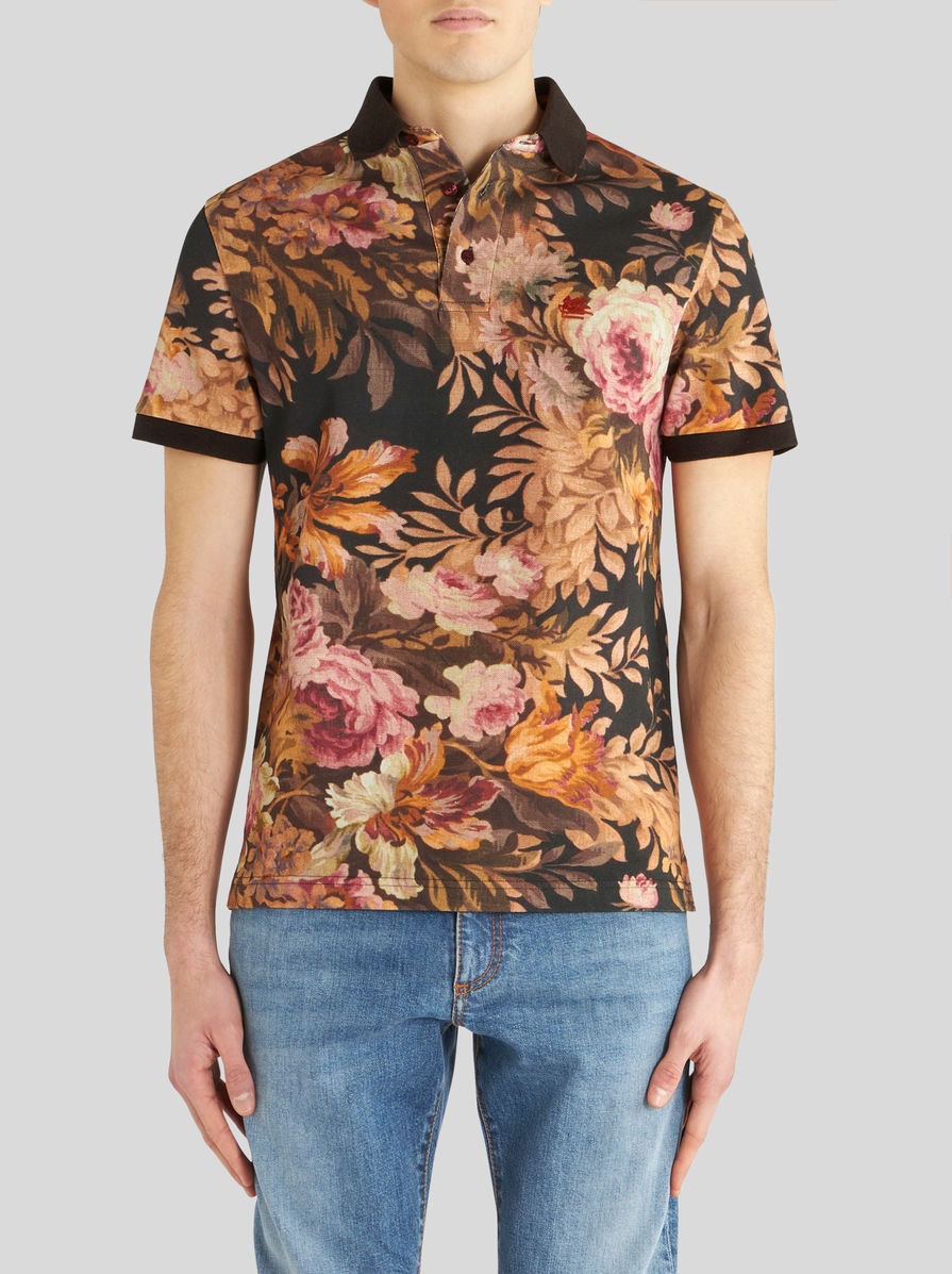 POLO SHIRT WITH FLORAL PRINT - 2