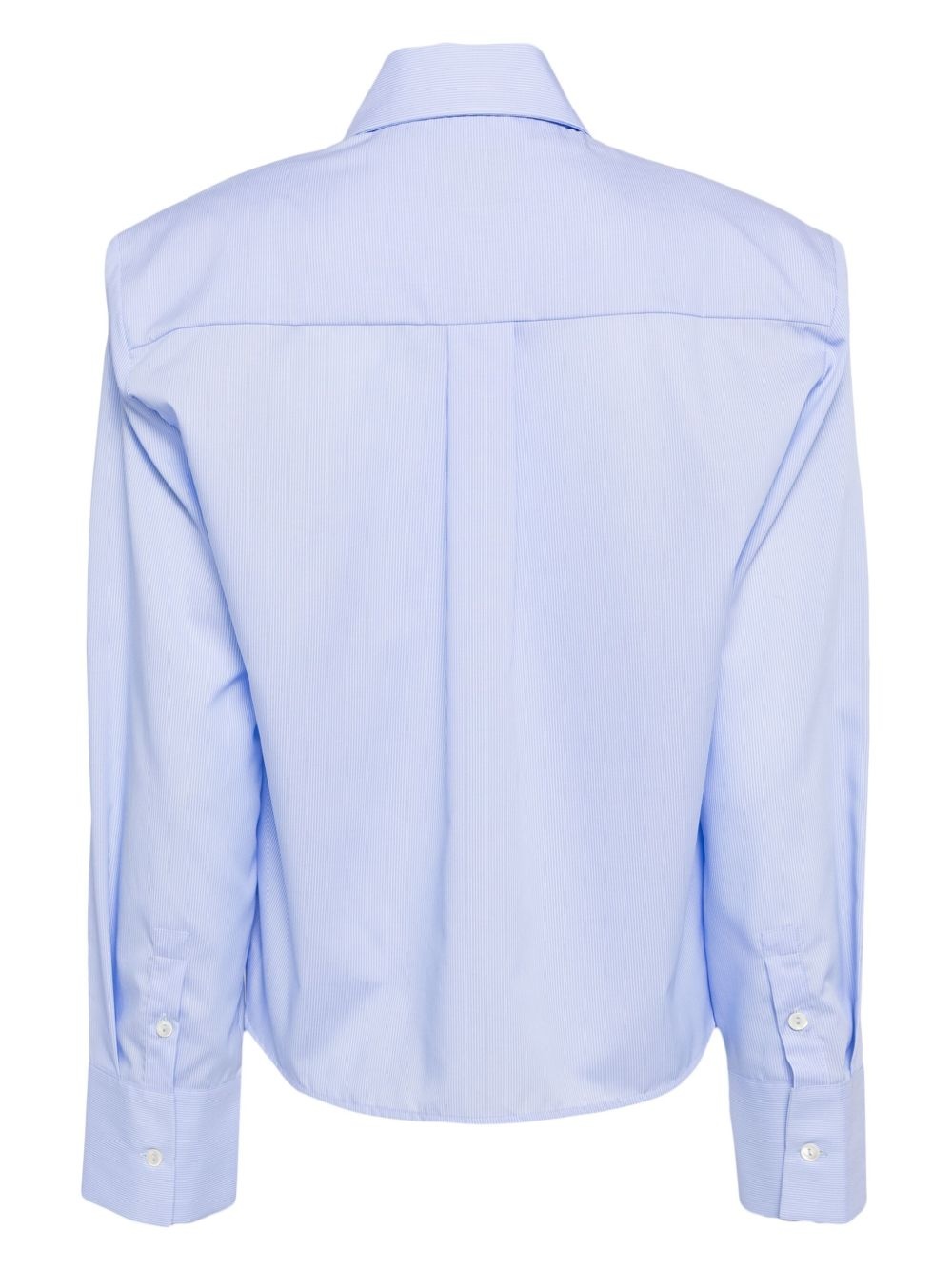 logo-embroidered cotton shirt - 2
