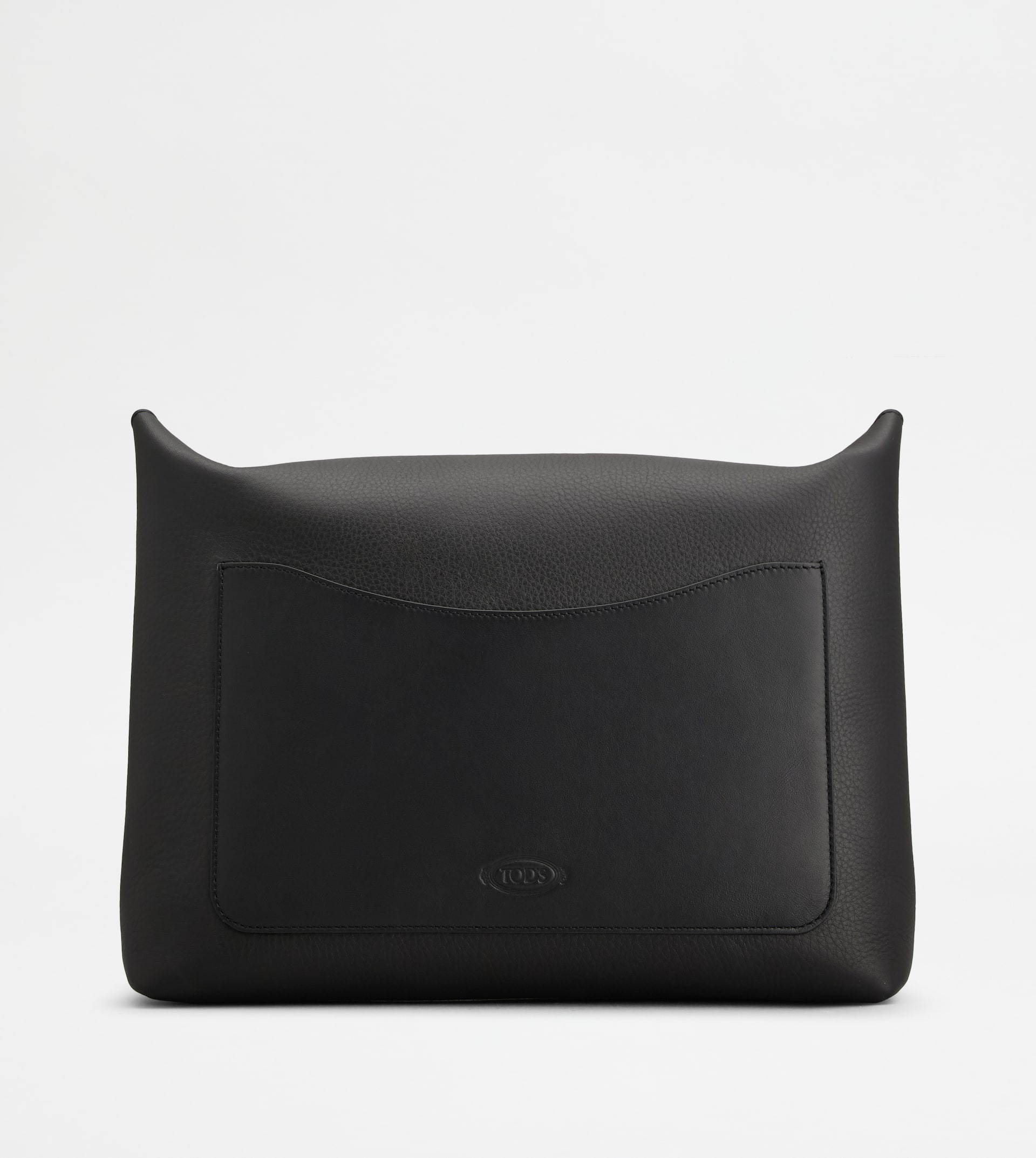 DOCUMENT HOLDER POUCH IN LEATHER - BLACK - 3