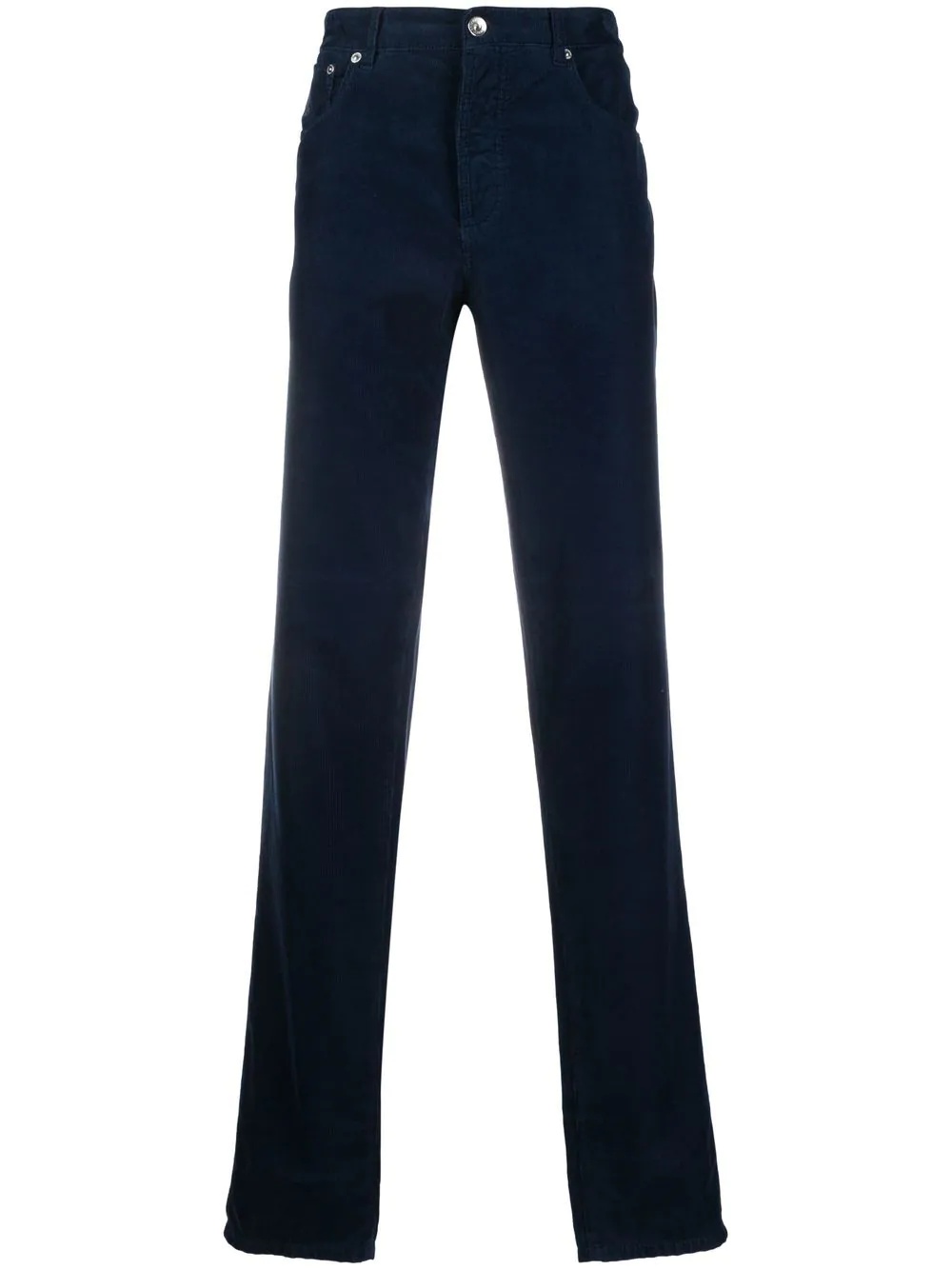 logo-patch straight-leg trousers - 1