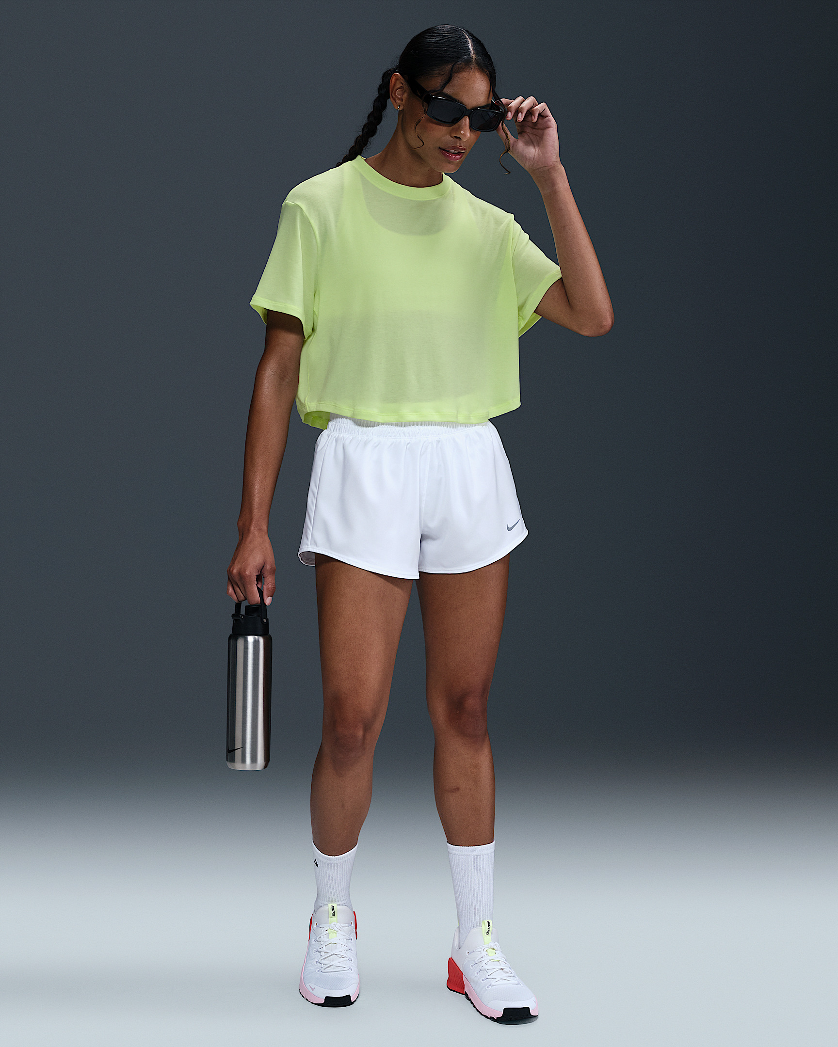 Nike One Relaxed Women's Dri-FIT Cropped Short-Sleeve Top - 4