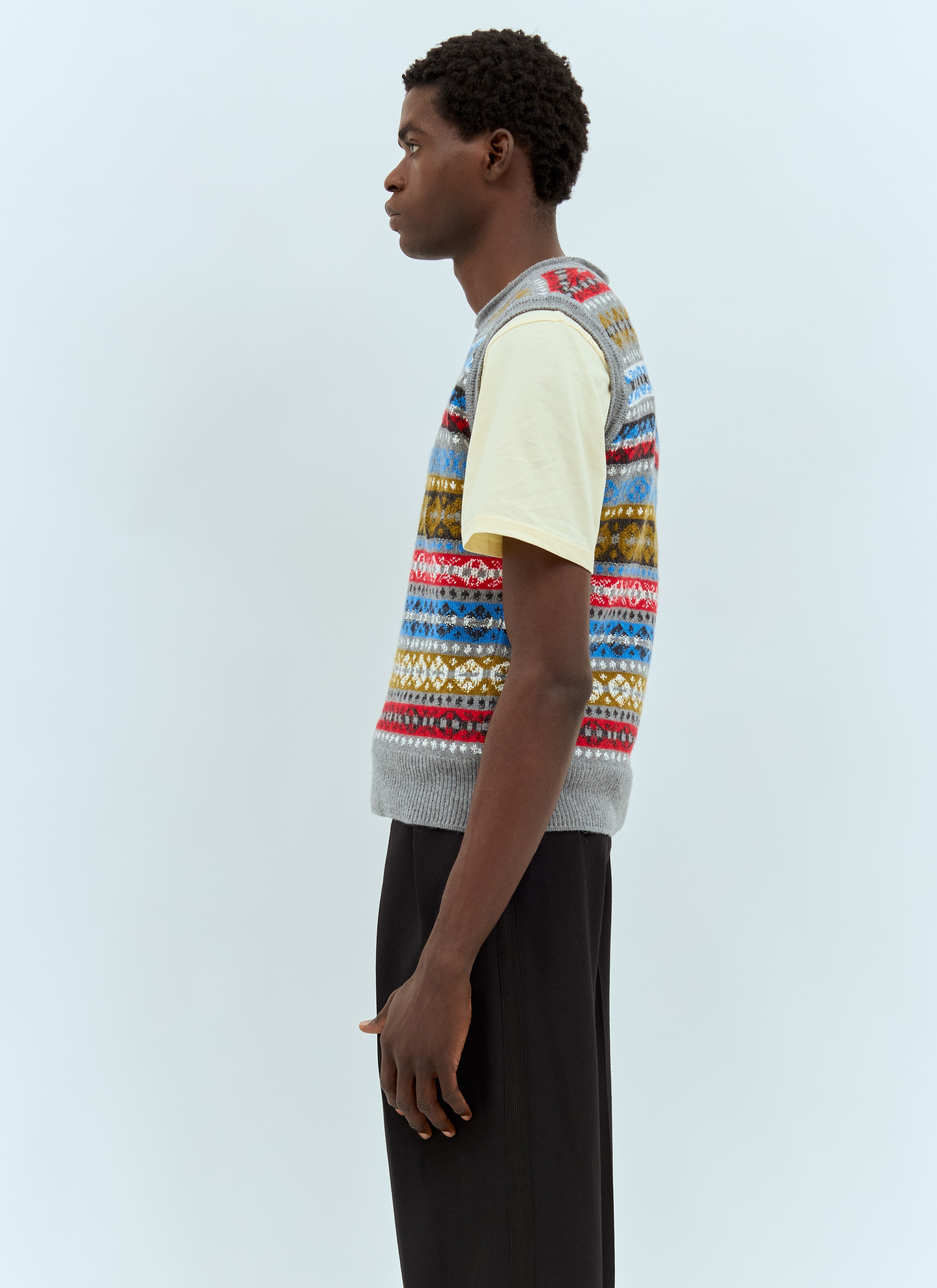 Wales Bonner Men Astral Knit Vest - 5