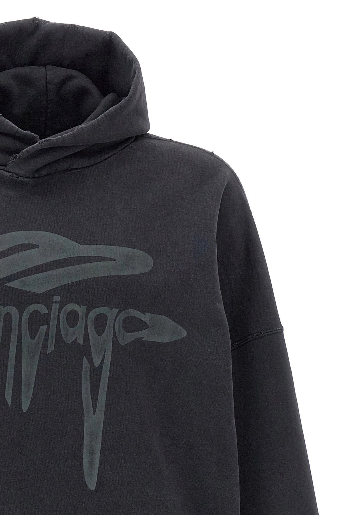 Balenciaga Women '3B Liquefied' Hoodie - 4