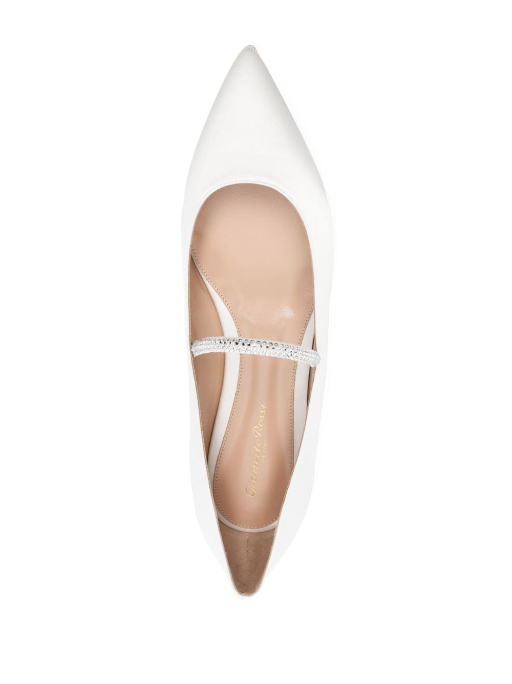pointed-toe flat ballerina shoes - 4