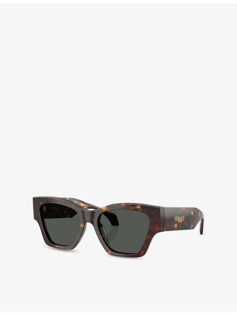 VERSACE VE4492U Square-Frame Tortoiseshell Acetate Sunglasses outlook