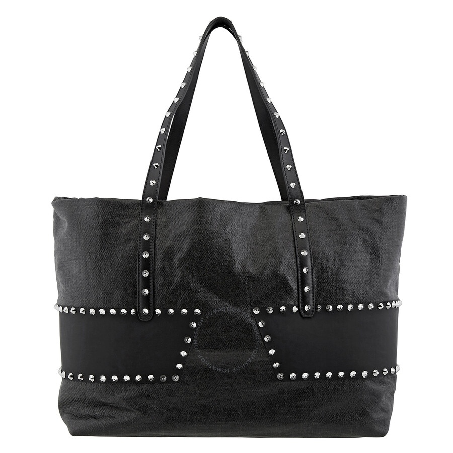 Jimmy Choo Pimlico Star Studded Leather Tote Bag In Black - 7