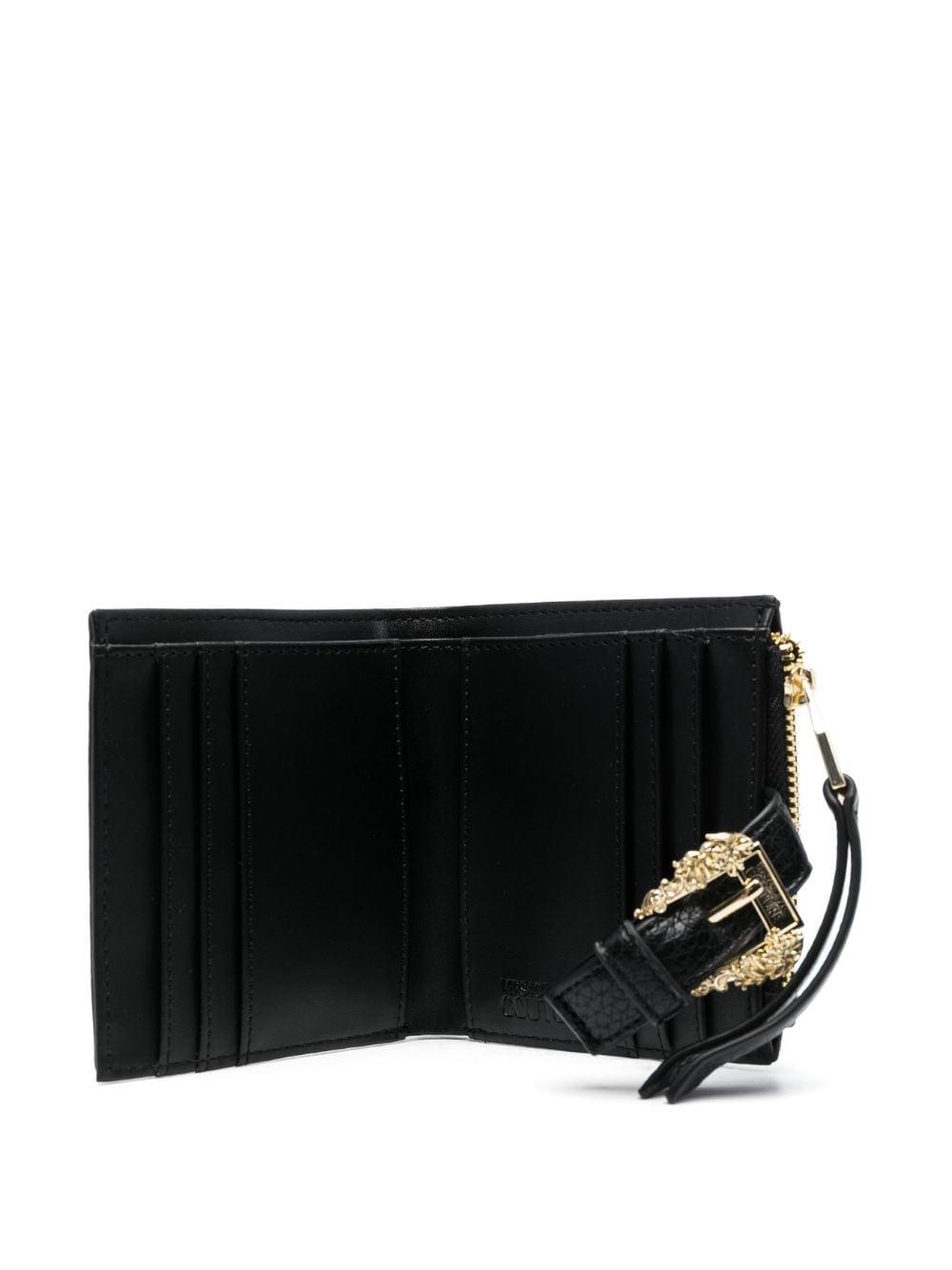 logo-buckle leather wallet - 3