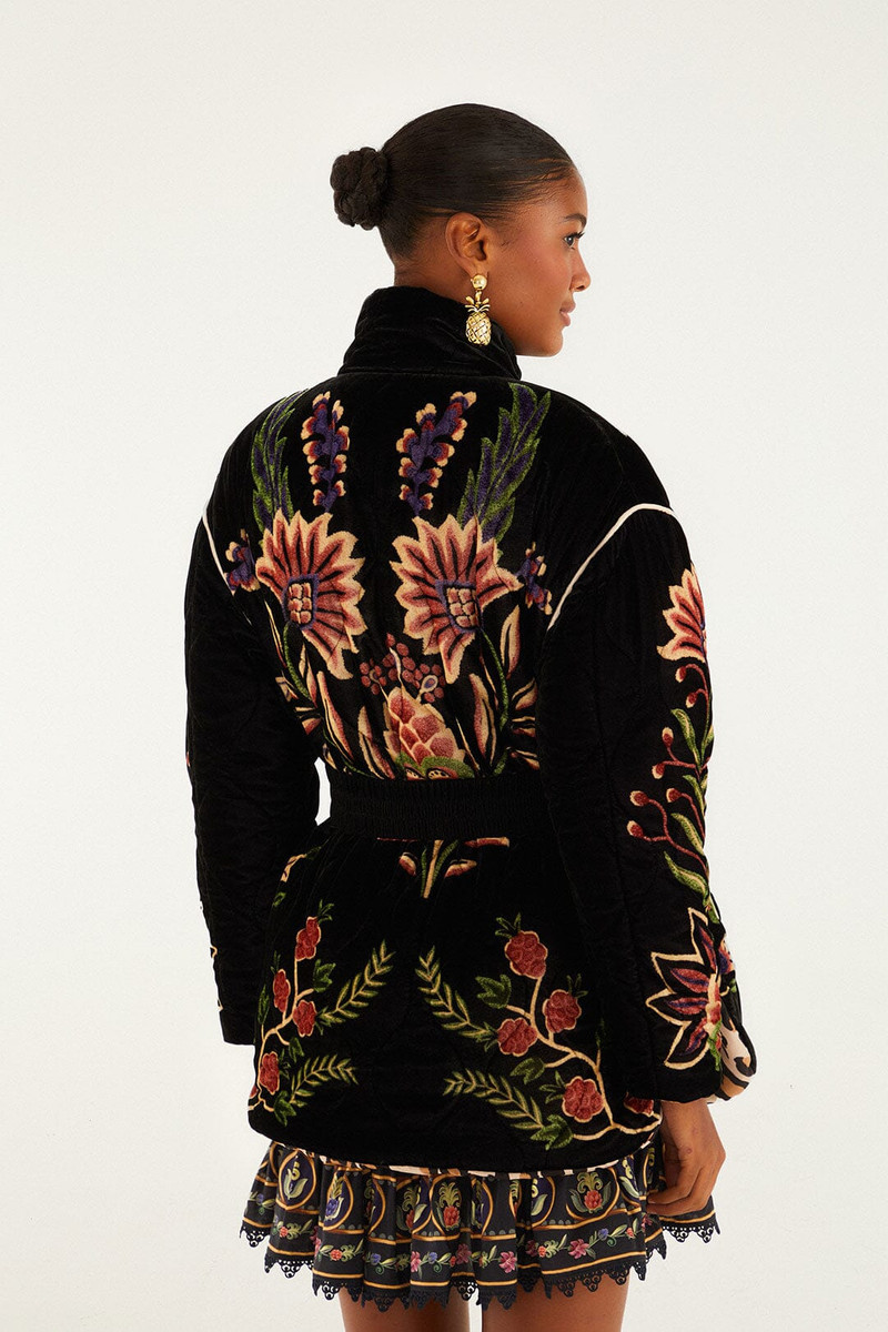 Black Marvelous Garden Puffer Jacket 6
