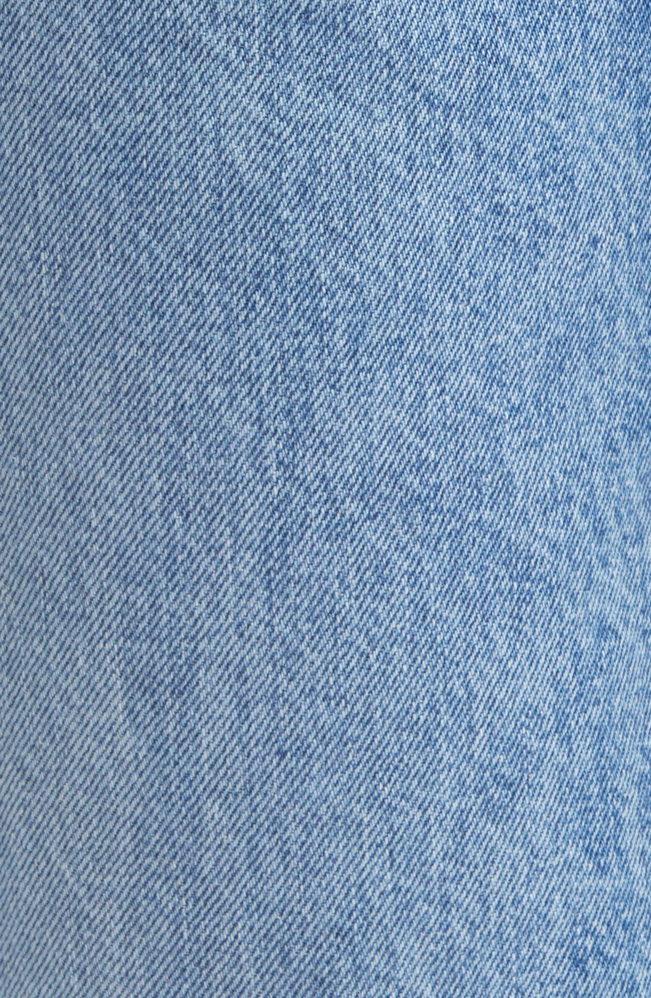 SLVRLAKE Grace High Waist Wide Leg Nonstretch Jeans in Lightning Strikes at Nordstrom - 6