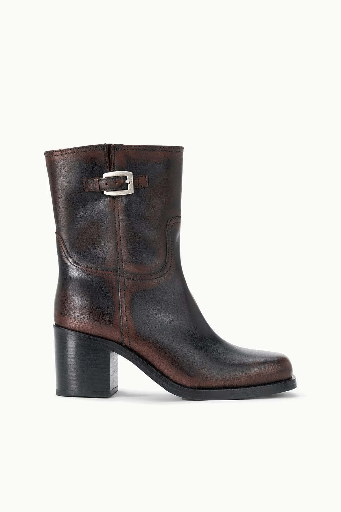 STAUD BROOKLYN ANKLE BOOT ESPRESSO DISTRESSED - 1
