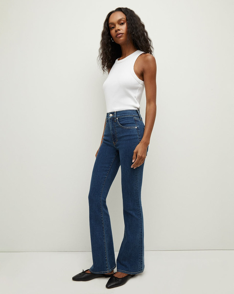 VERONICA BEARD BEVERLY LOAFER LENGTH SKINNY-FLARE JEAN outlook