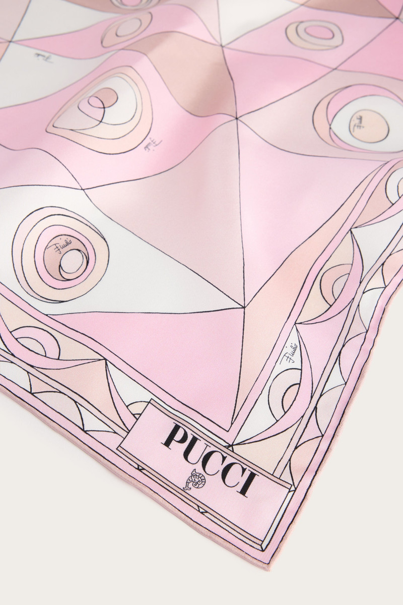 OCCHI PRINT SILK SCARF 3