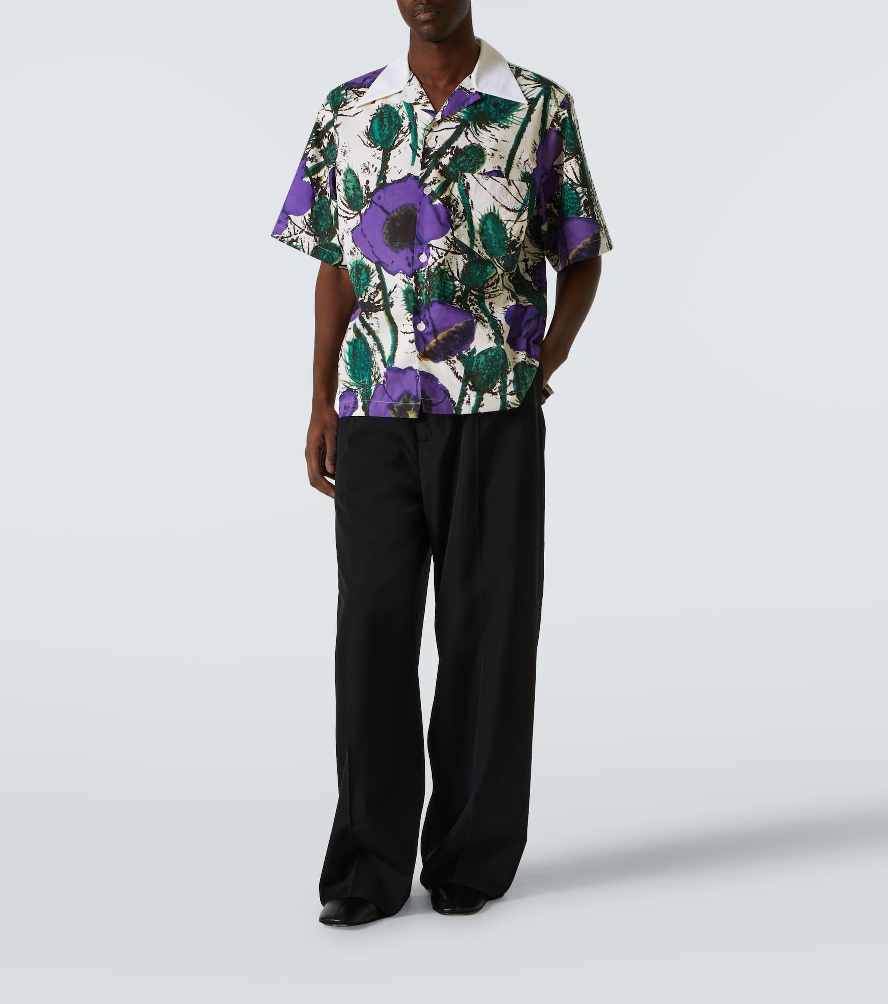 Highlife floral cotton bowling shirt - 2
