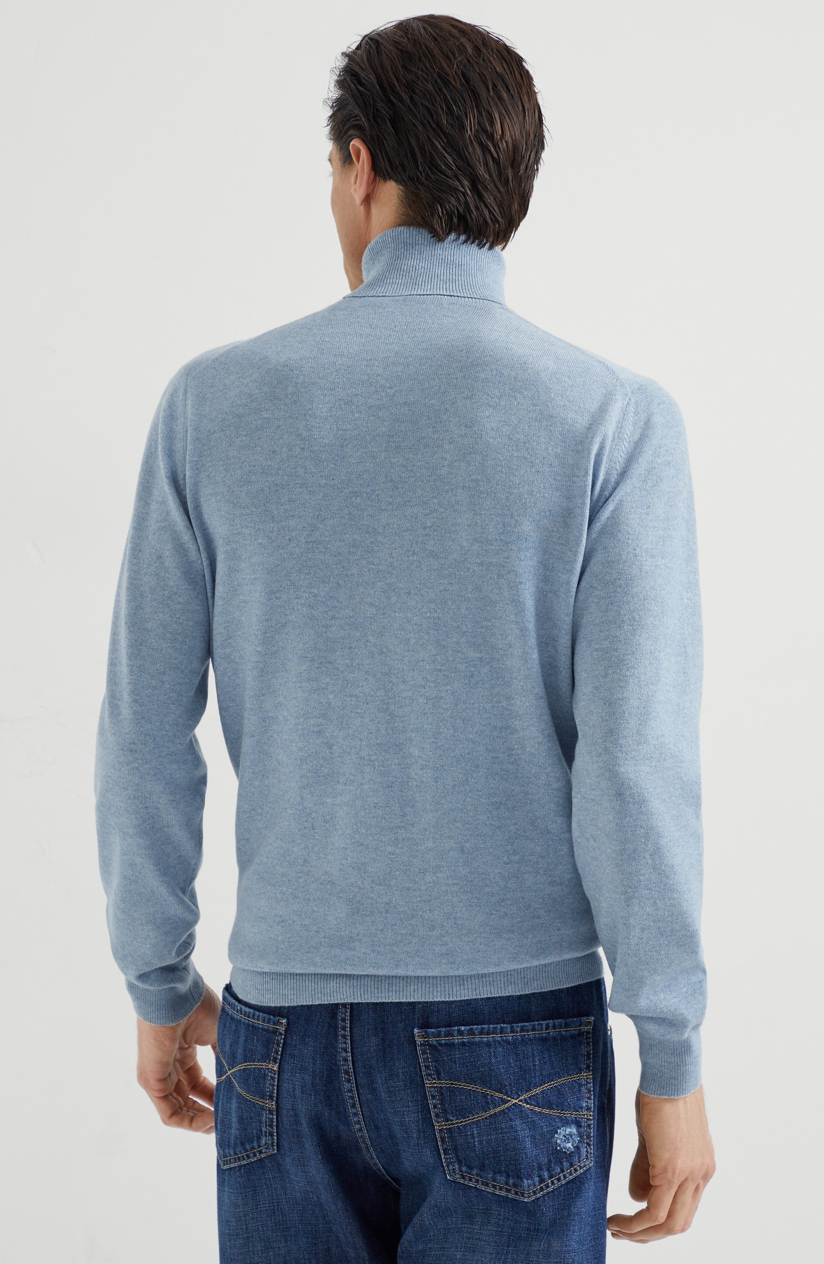 Brunello Cucinelli Turtleneck sweater in Denim at Nordstrom - 3