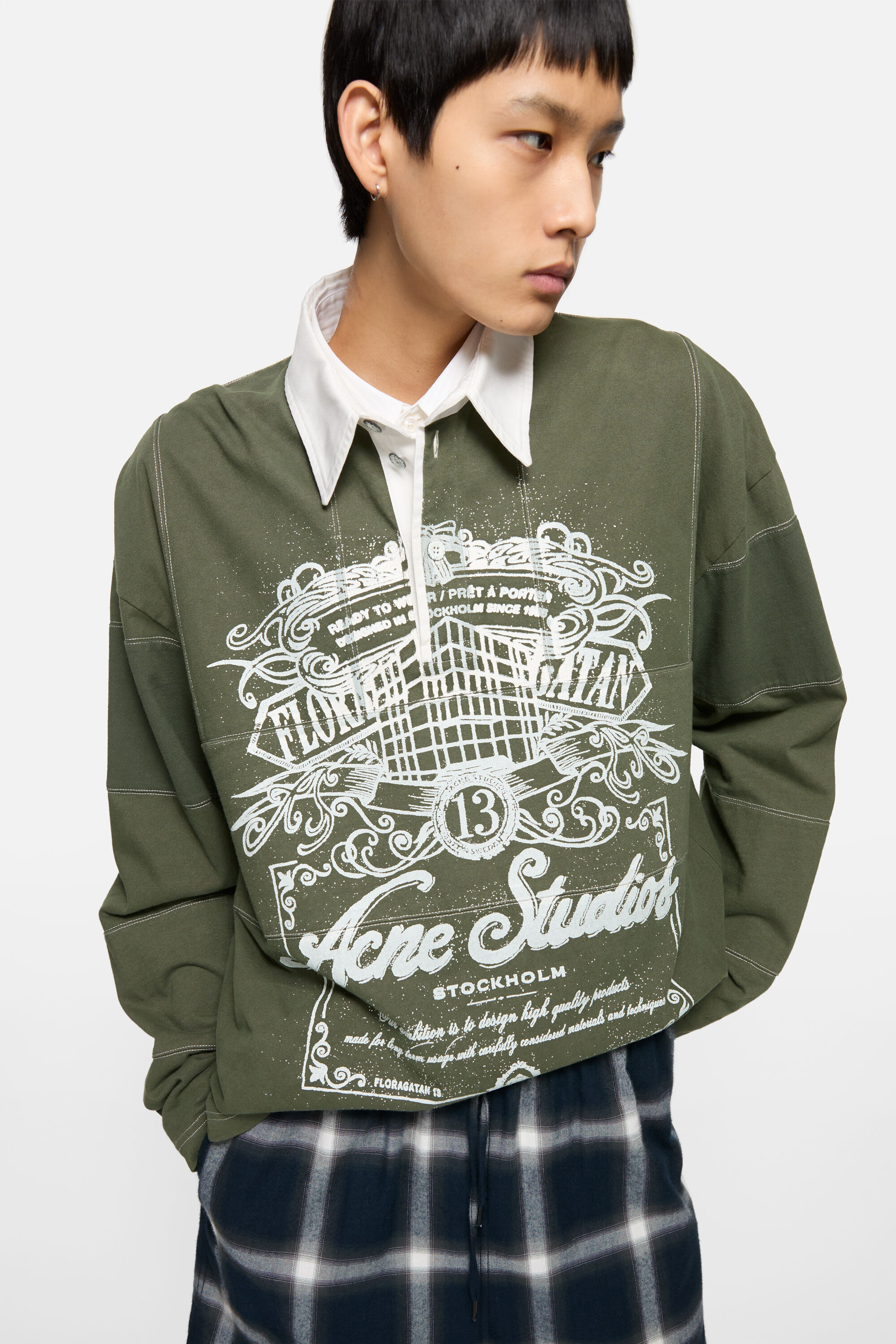 Logo t-shirt - Vintage green - 4