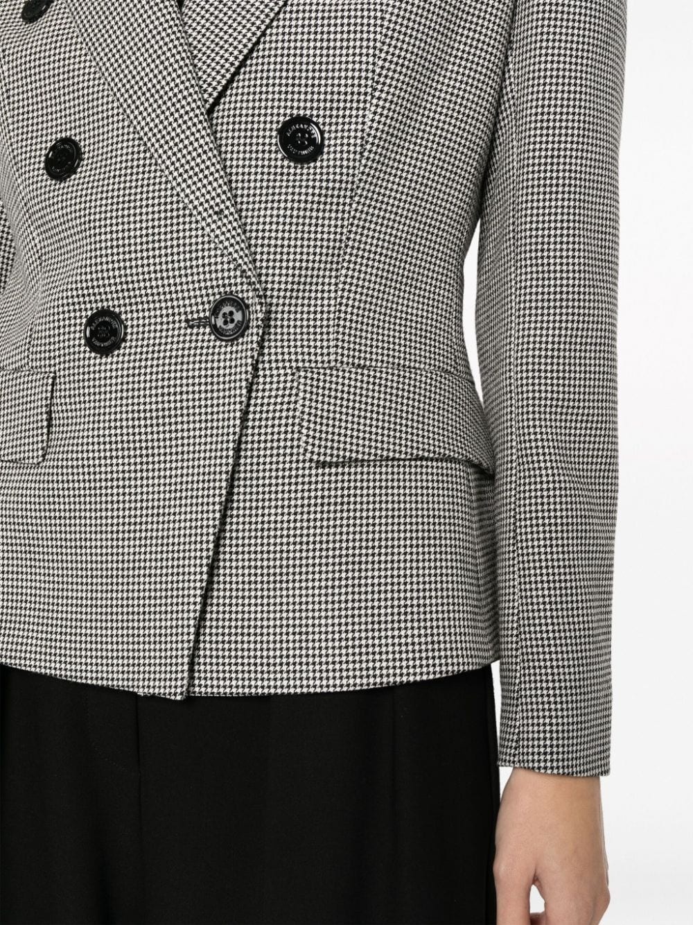 double-breasted wool blazer - 5