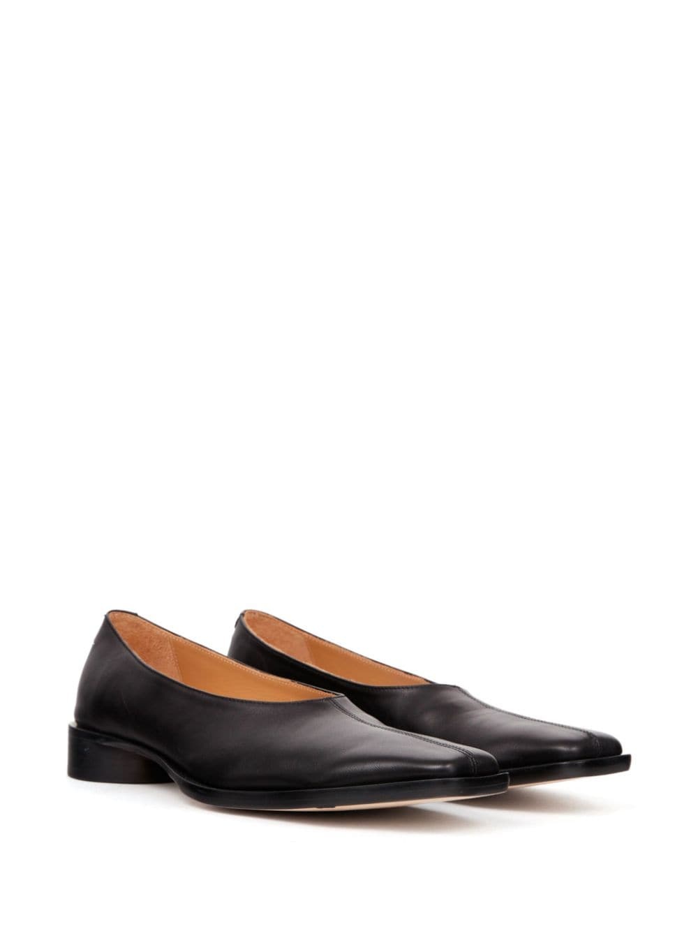 square-toe ballerina shoes - 2