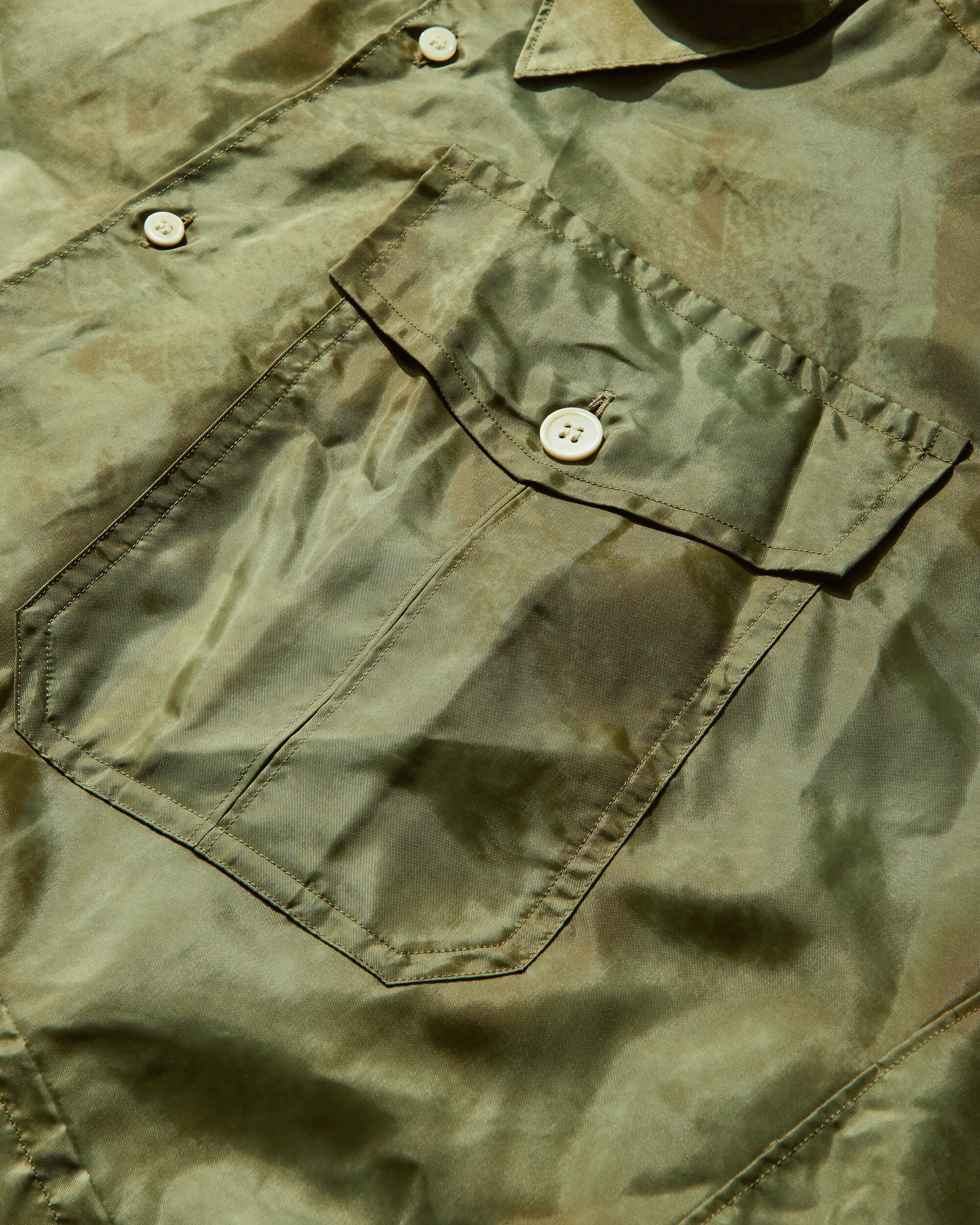 Men's Asymmetrical Shirt Khaki - 3