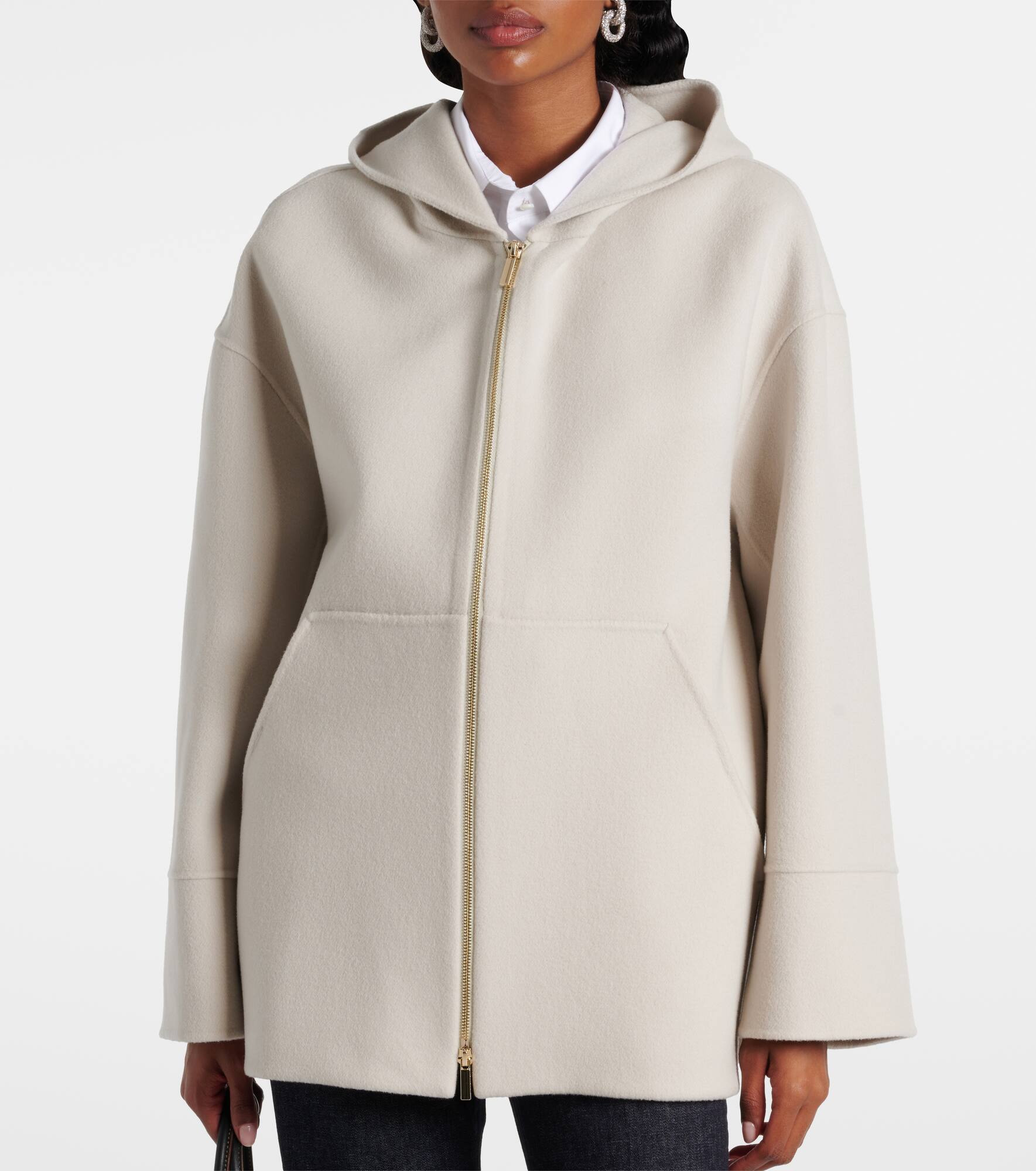 Romino virgin wool zip-up hoodie - 6
