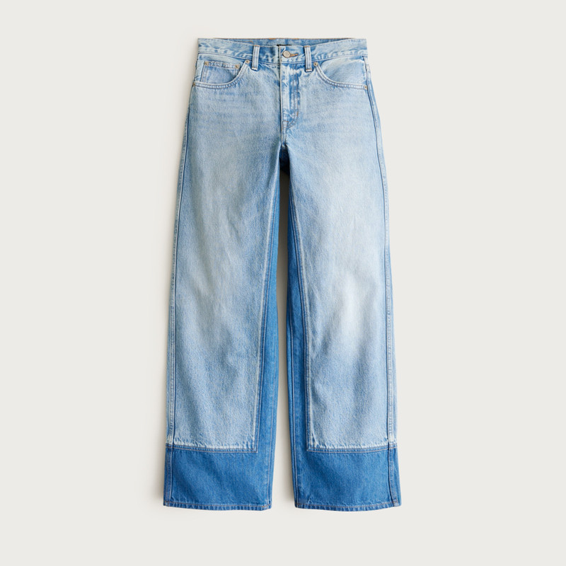 Everyday wide-leg ankle jean with washblocking 1