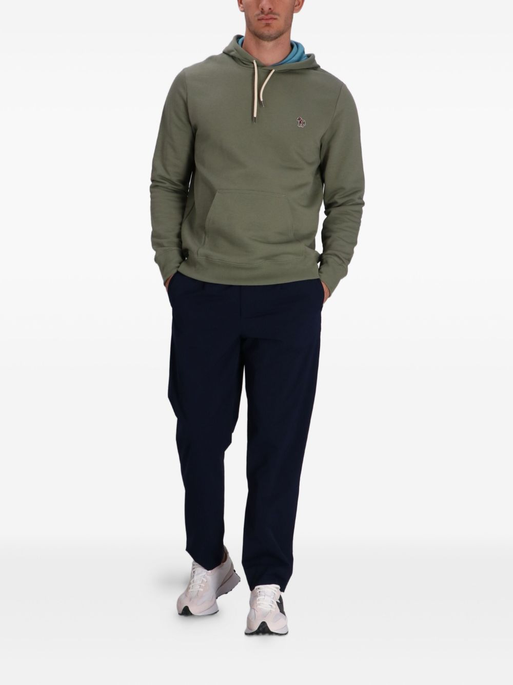 pleated straight-leg trousers - 2