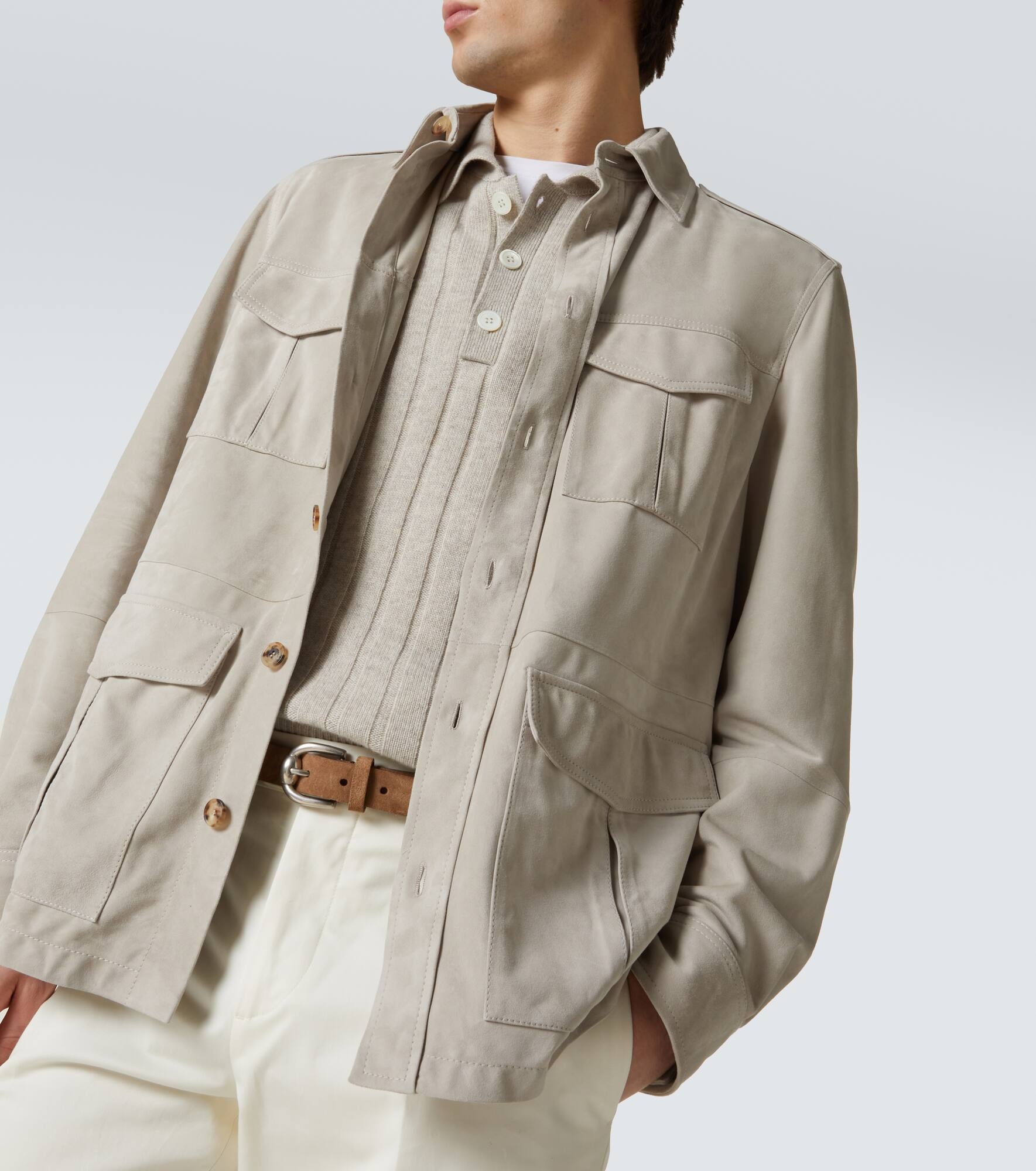 Suede overshirt - 5