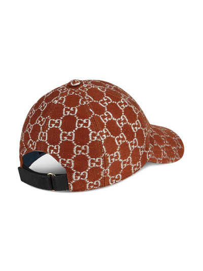 GUCCI GG Supreme lamé baseball cap outlook