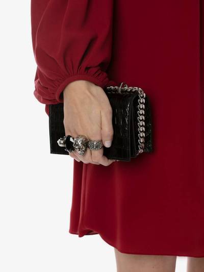 Alexander McQueen Women's Mini Jewelled Satchel in Black outlook