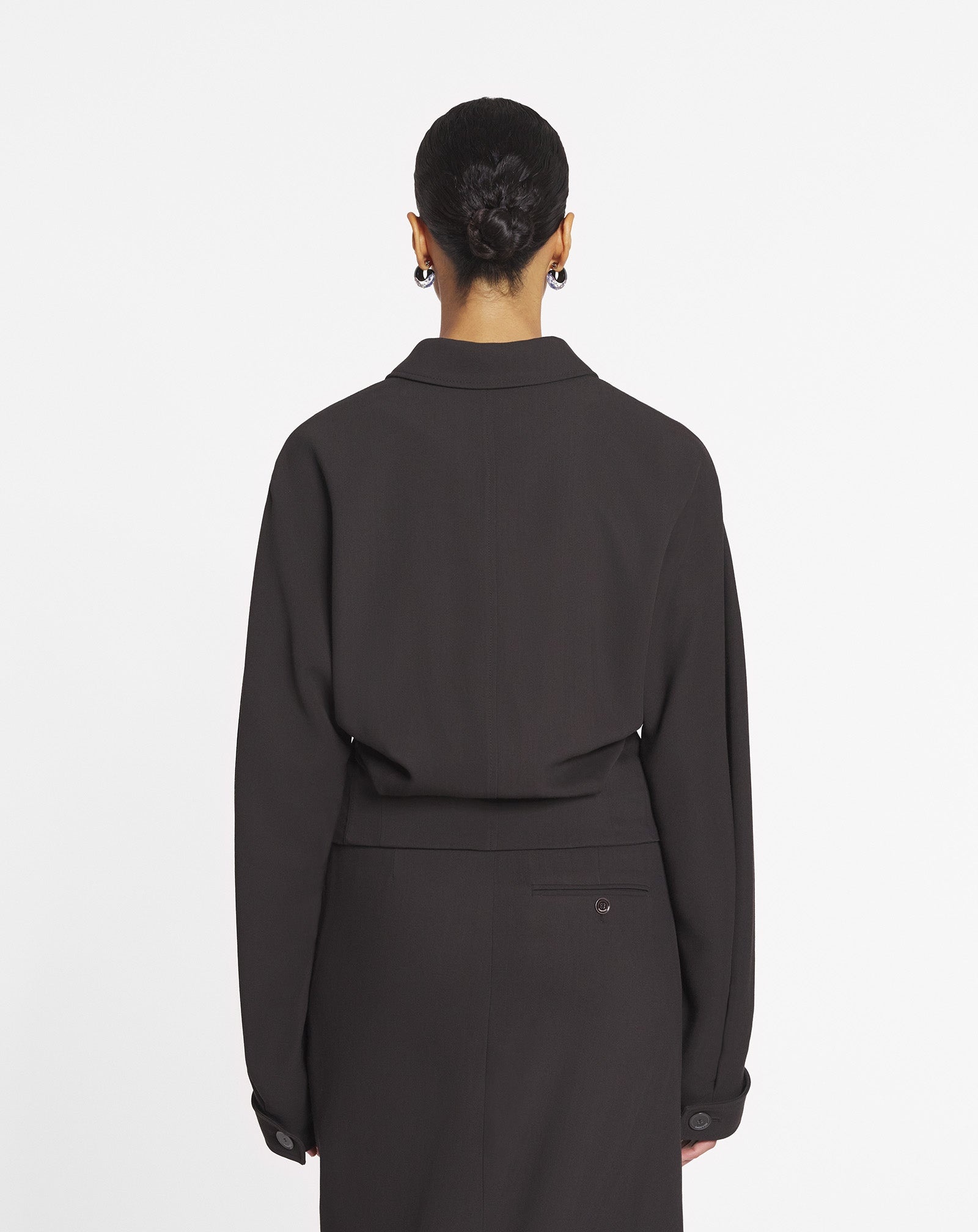 TAILORED WOOL AND VISCOSE JACKET - 5