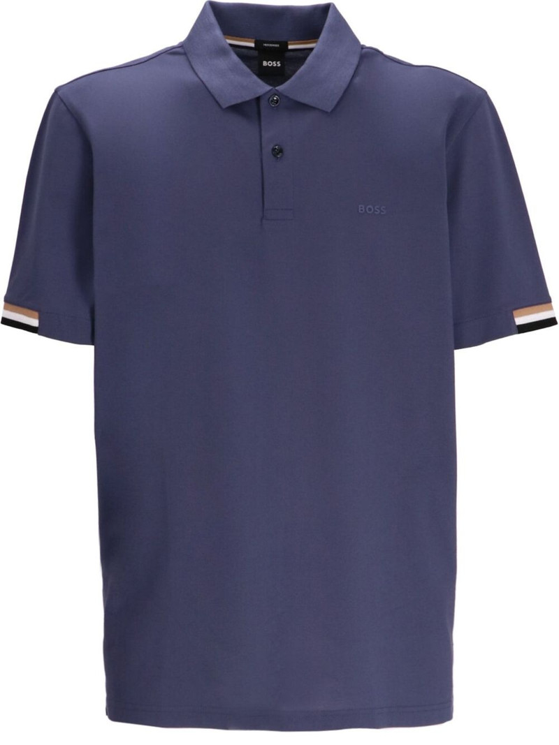 logo-embossed polo shirt 1