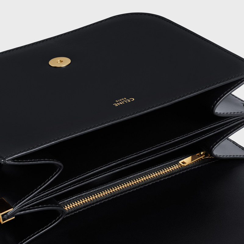 MEDIUM COLLEGE BAG in shiny calfskin 5