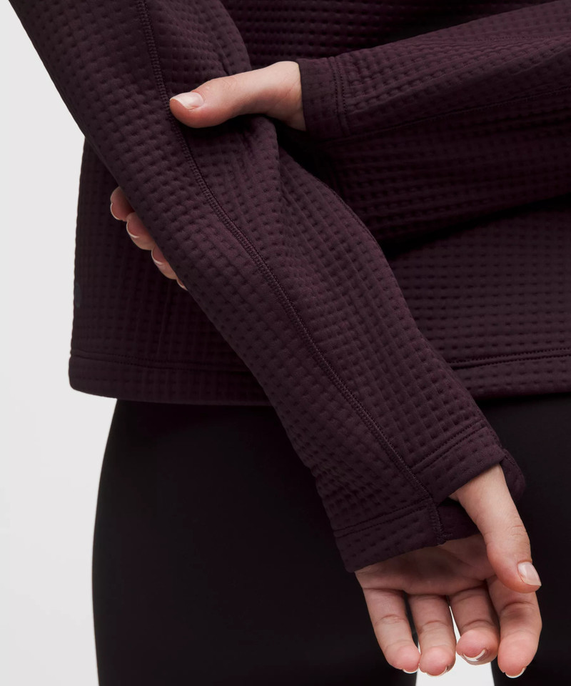 Waffle-Knit Funnel-Neck Long-Sleeve Shirt 6