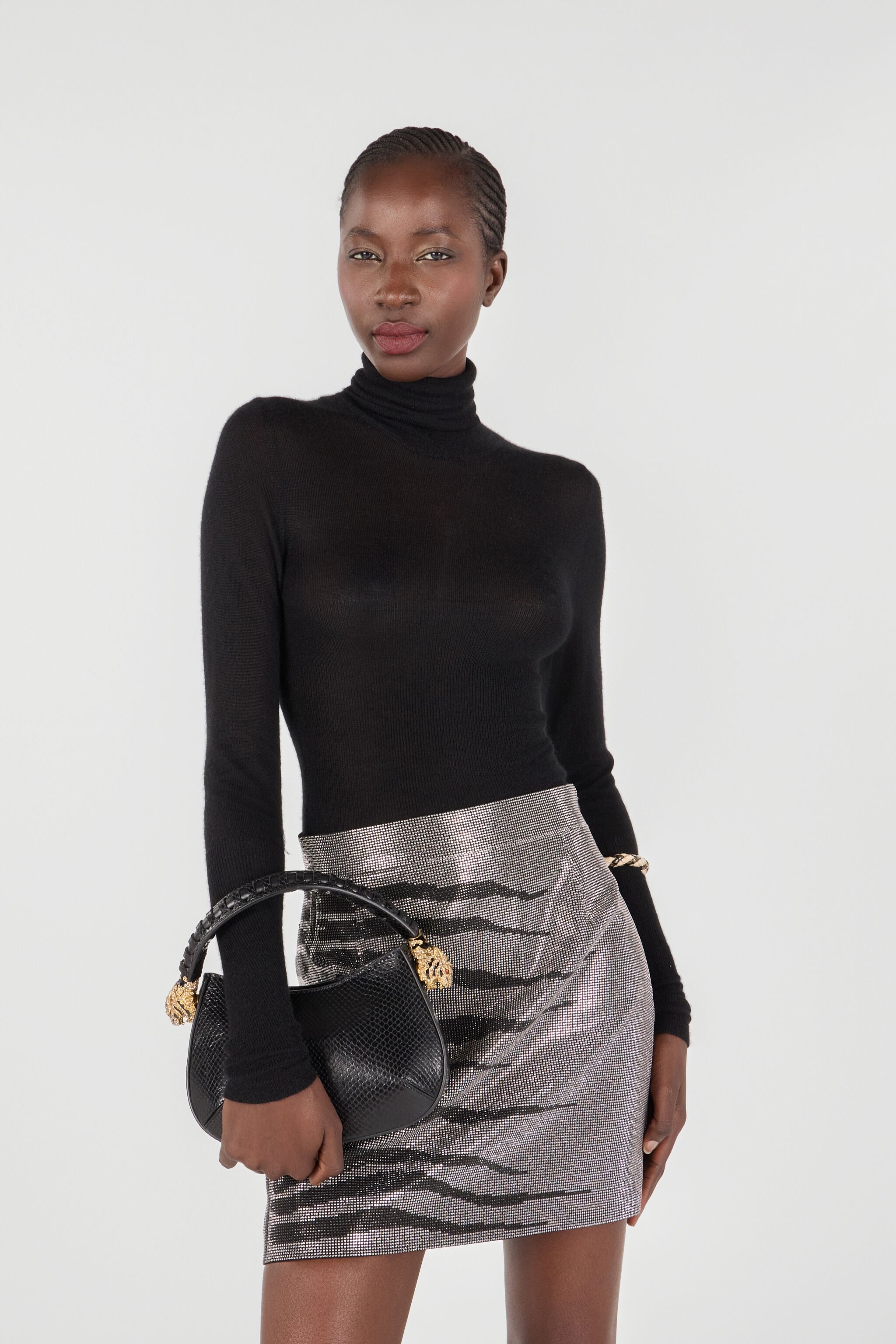 Snake-Print Hobo Roar Bag - 2