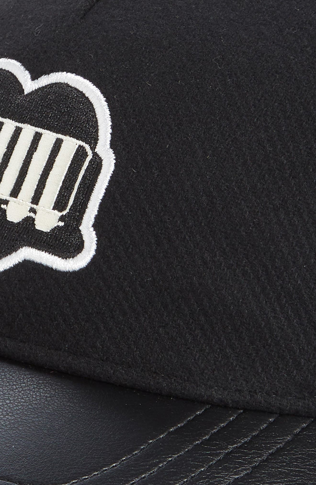 Carhartt Work In Progress Heart Train Mixed Media Baseball Cap in Black /Black at Nordstrom - 3