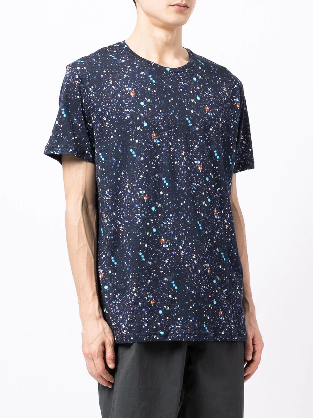 paint splatter-print cotton T-Shirt - 3