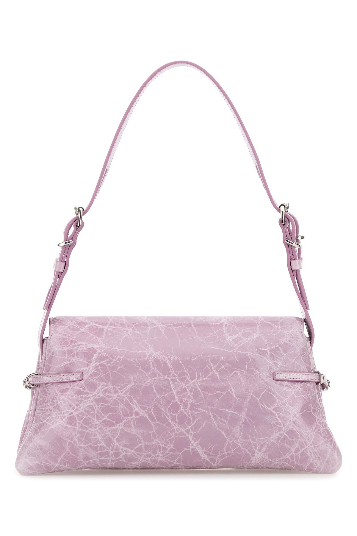 Lilac leather P’tit Voyou shoulder bag - 3