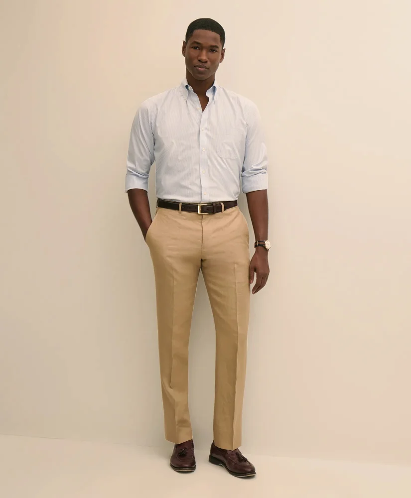 Classic Fit Linen 1818 Dress Pants - 1